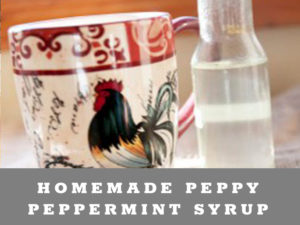 Homemade Peppermint Coffee Syrup