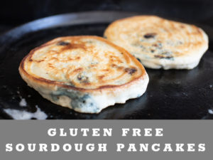 Gluten Free Blueberry Sourdough Pancakes
