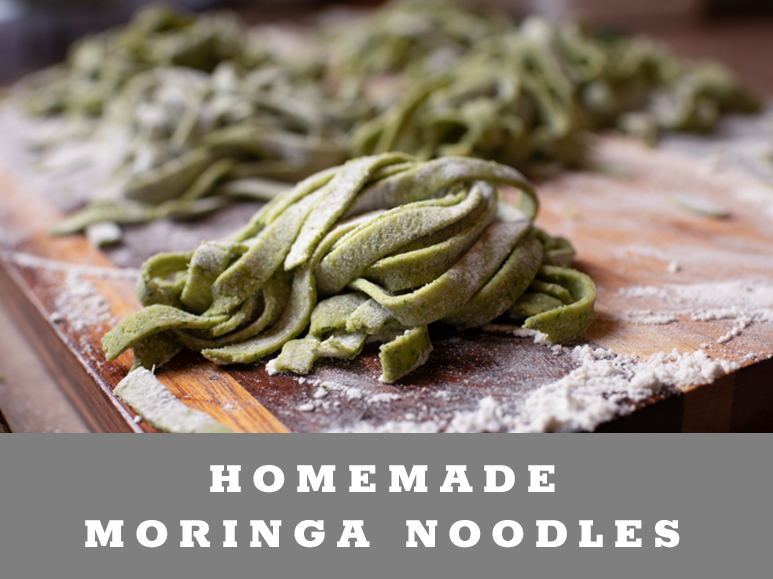 Homemade Moringa Noodles