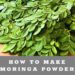How to dehydrate Moringa Powder